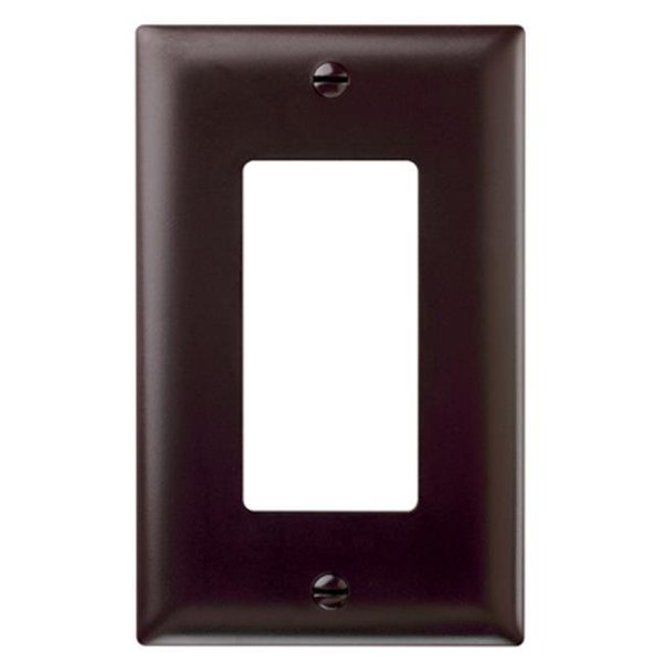 Nextgen TP26CC15 1 Gang And 1 Decorator Opening Nylon Wall Plate; Brown NE586460